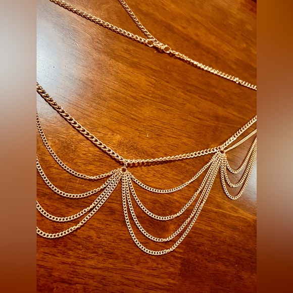 Gold Layered Chain Design Hip Belt | Brand New - Picture 8 of 12